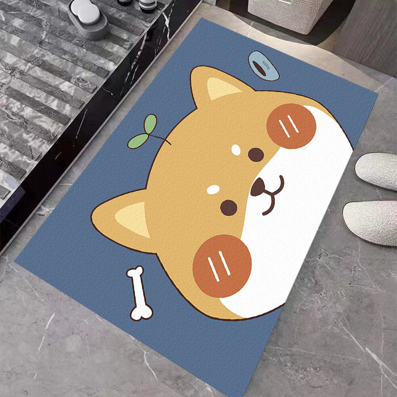 Cute Cartoon Food-Themed Bath Mat