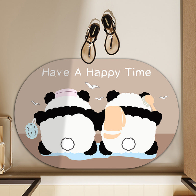 Playful Animal-Themed Bath Mat