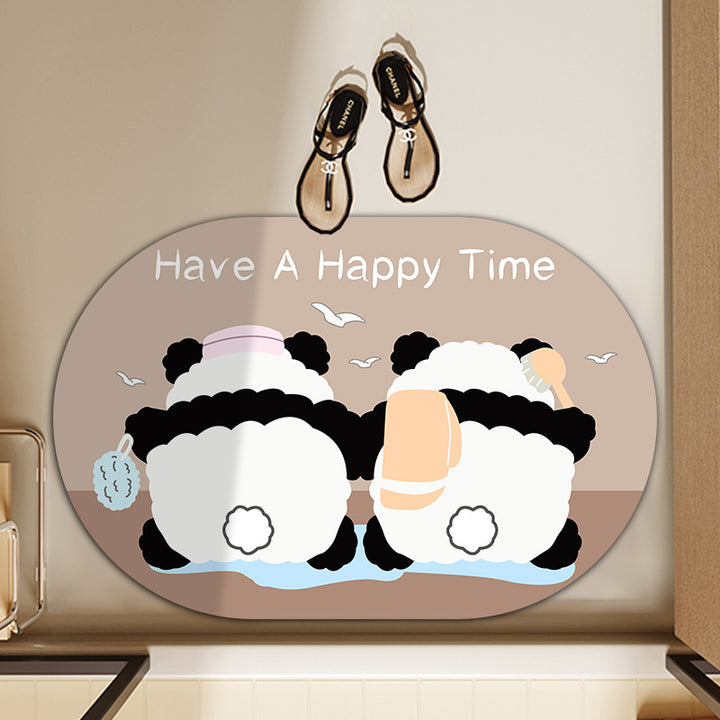 Playful Animal-Themed Bath Mat