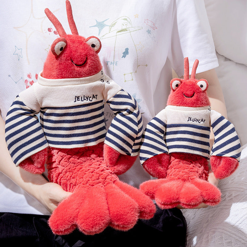 Plush Crab Hand Puppet with Soft Faux-Fur, Flexible Claw Flaps & Embroidered Eyes Kalsten