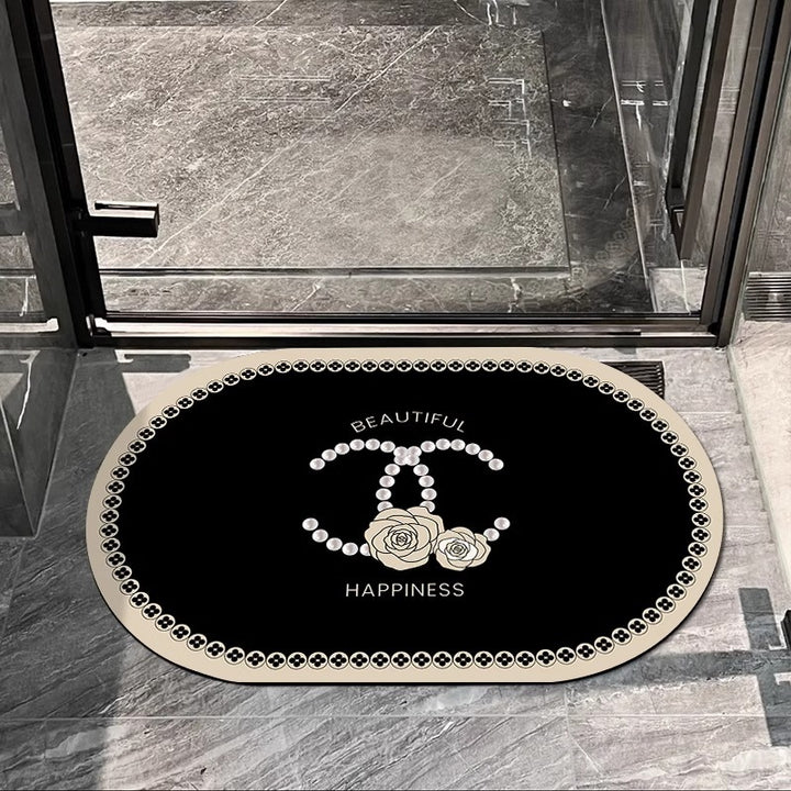 Elegant Oval Decorative Area Mat for Home