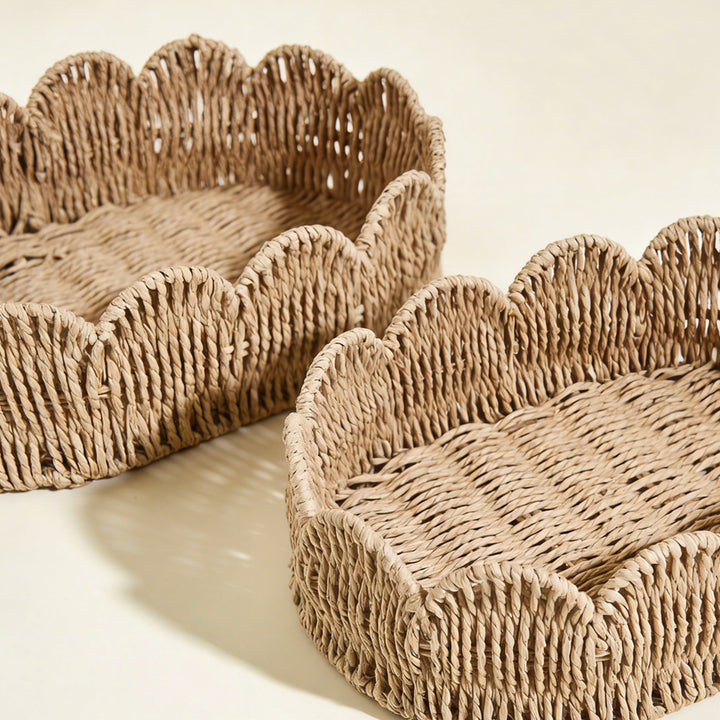 Decorative storage basket with wave edge Kalsten