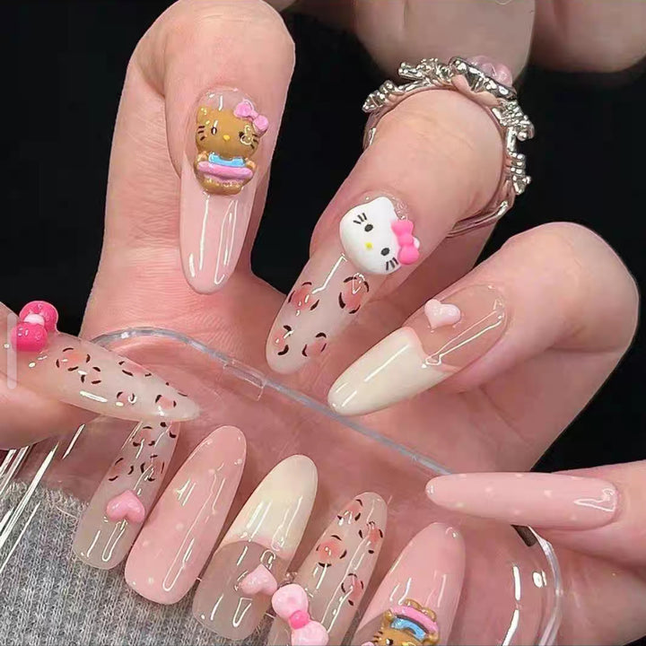 Cute Character Press-On Nails Set Kalsten