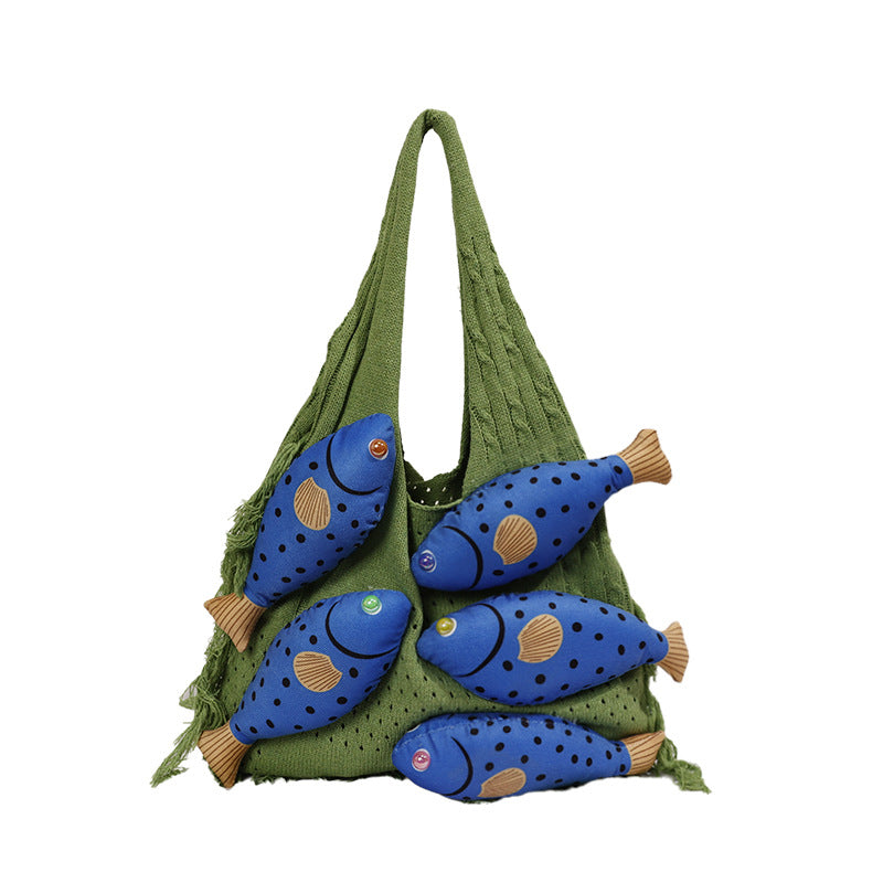 Novelty Fish-Themed Tote Bag