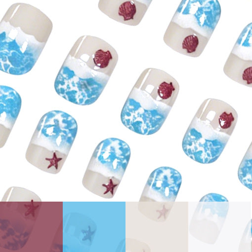 Coastal Ocean-Inspired Nail Art Kalsten