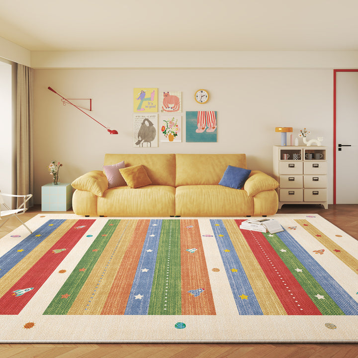 Vintage-Inspired Geometric Area Rug Kalsten