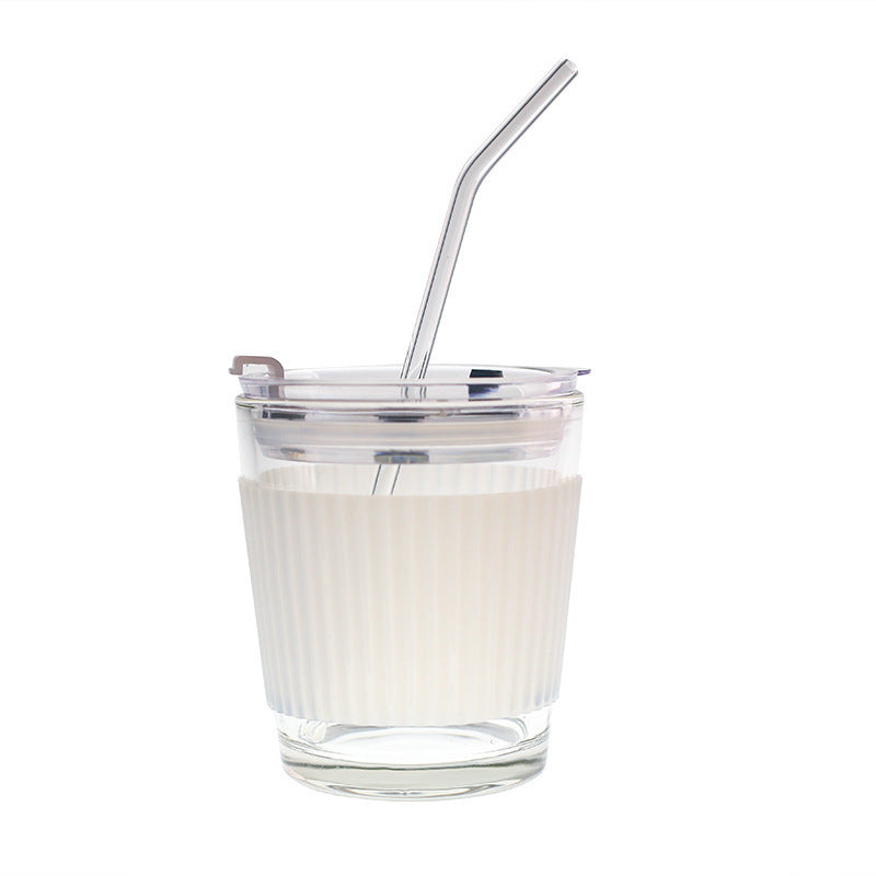 Ladies Insulated Drinking Cup with Flexible Silicone Cover and Integrated Straw Kalsten