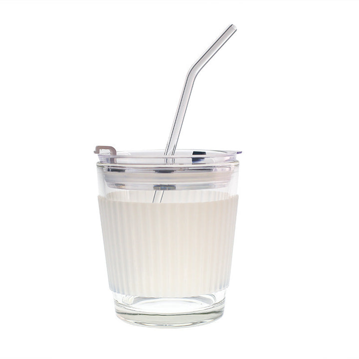 Ladies Insulated Drinking Cup with Flexible Silicone Cover and Integrated Straw Kalsten