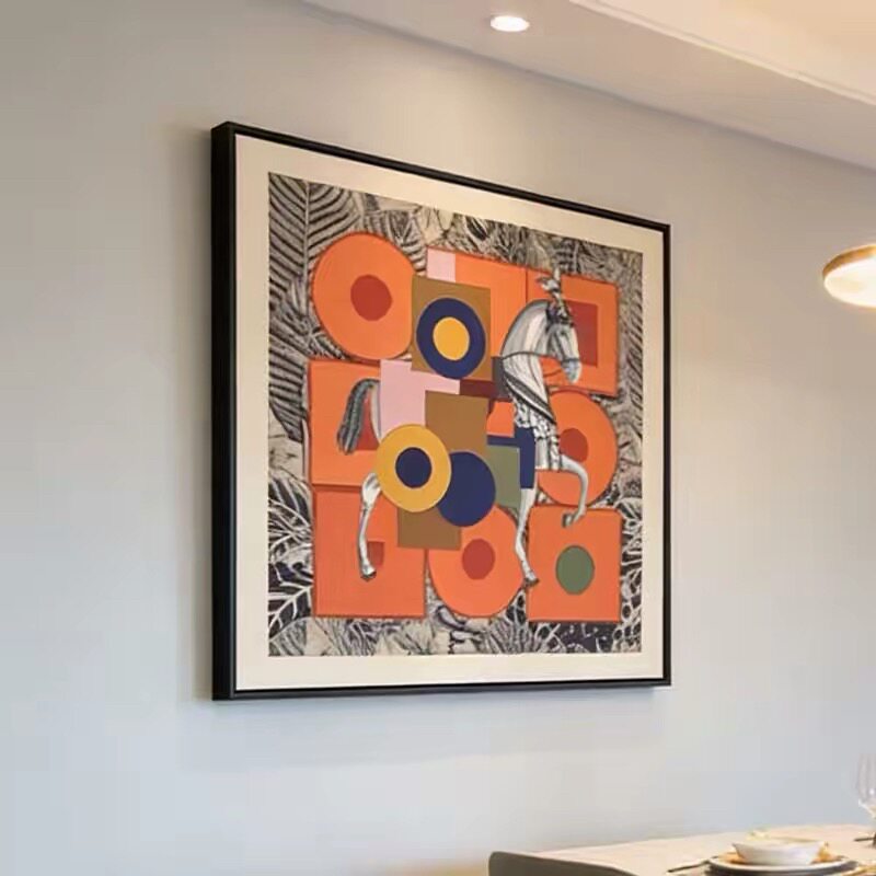 Framed Floral Art Piece
