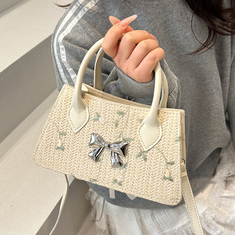 Elegant Embroidered Mini Handbag