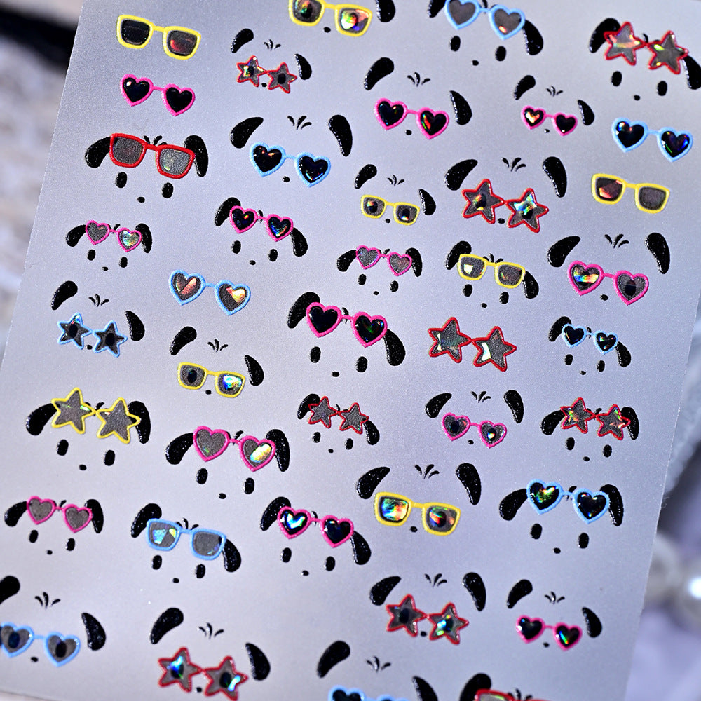 Creative Dog-Themed Nail Art Stickers
