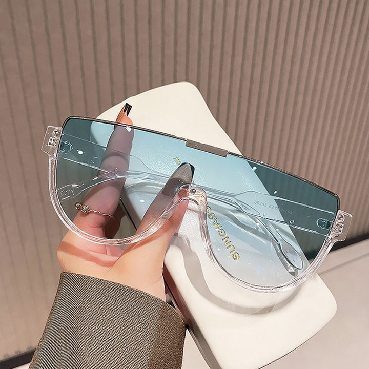Women’s Fashion Sunglasses with Futuristic Shield Design Kalsten