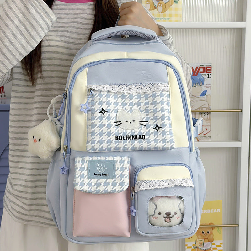 Cute Cartoon Cat-Themed Backpack Kalsten