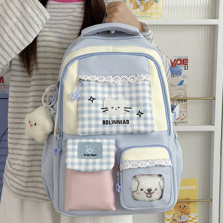 Cute Cartoon Cat-Themed Backpack Kalsten