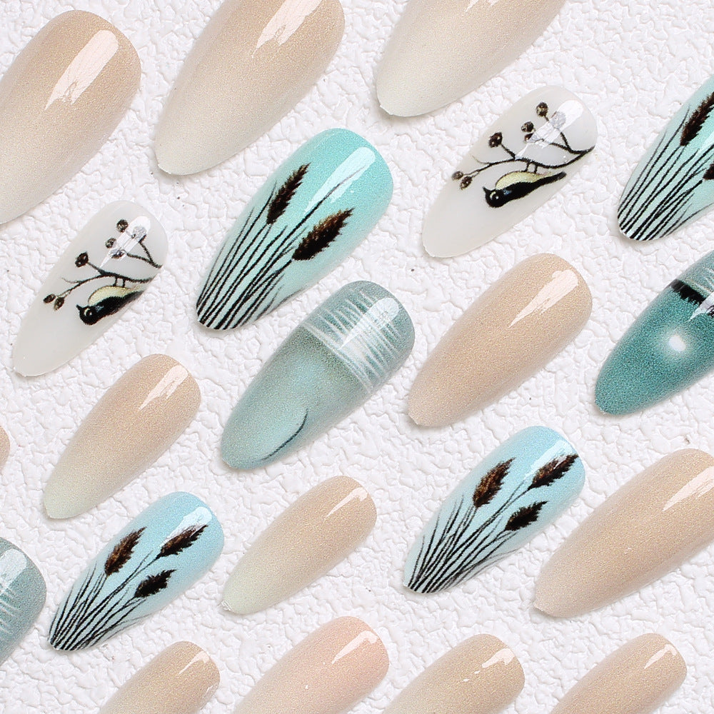Artistic Nature-Inspired Press-On Nails Kalsten