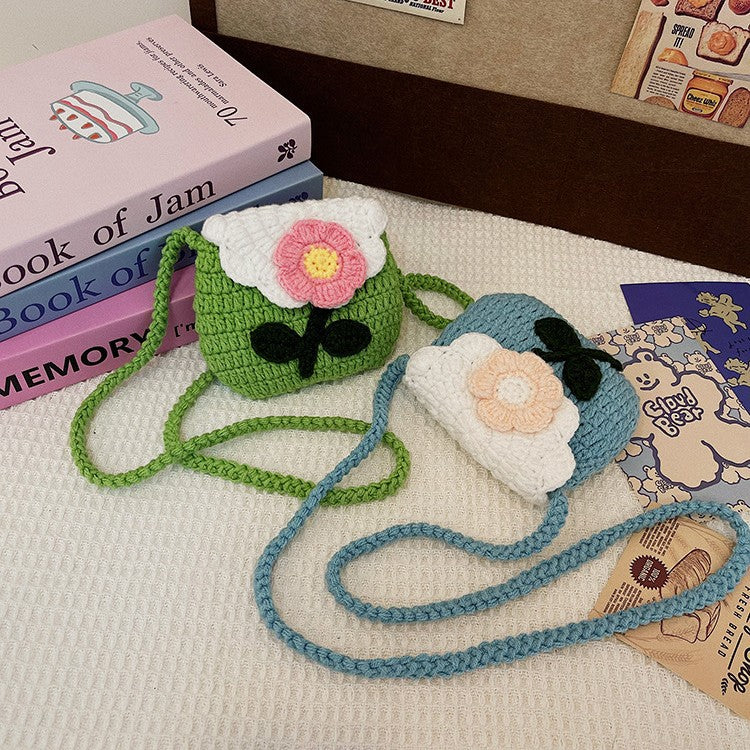 Floral-Themed Crochet Mini Bag