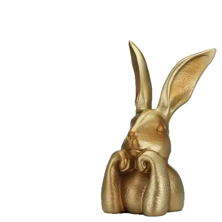 Decorative Golden Rabbit Sculpture Kalsten