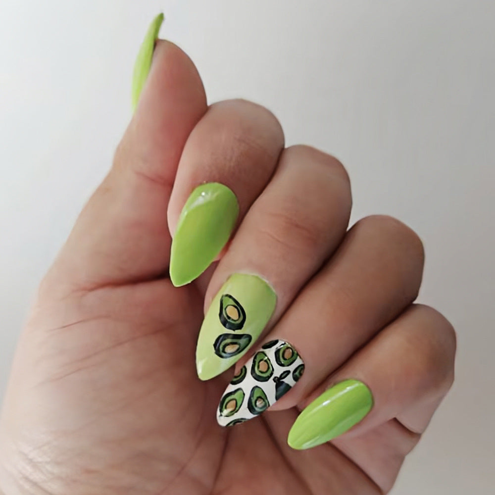 Avocado-Themed Press-On Nails Kalsten