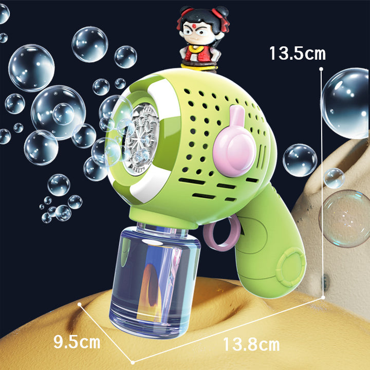 Unisex Bubble Machine with Toy Figure Kalsten