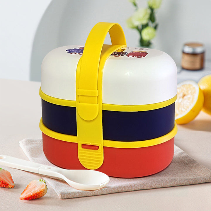 Fun-Themed Double-Layer Lunch Box