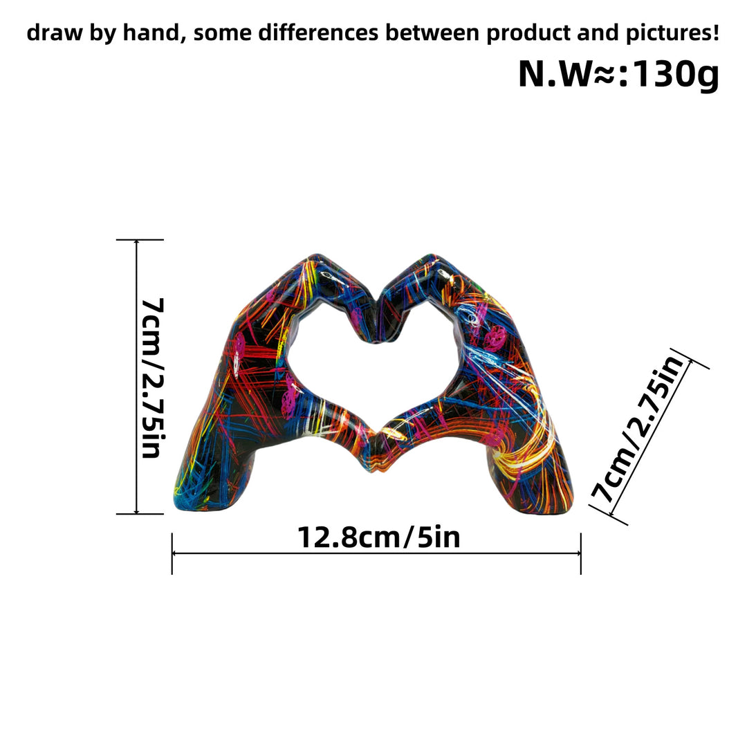 Stylish hand sculptures with colorful design Kalsten