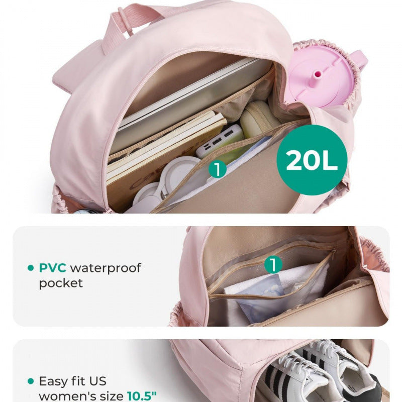 Sporty tennis backpack with shoe compartment and ergonomic carrying system Kalsten
