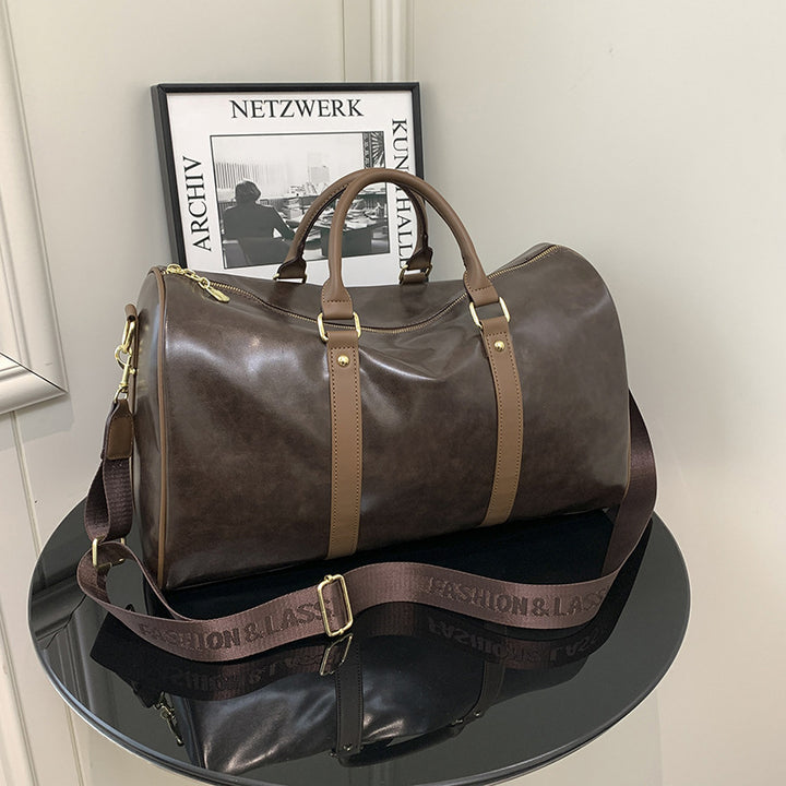 Premium Leather Travel Duffle Bag Kalsten