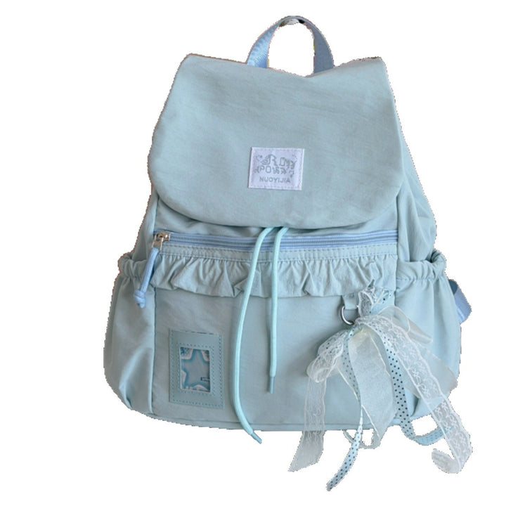Stylish Ruffled Design Back-to-School Backpack Kalsten