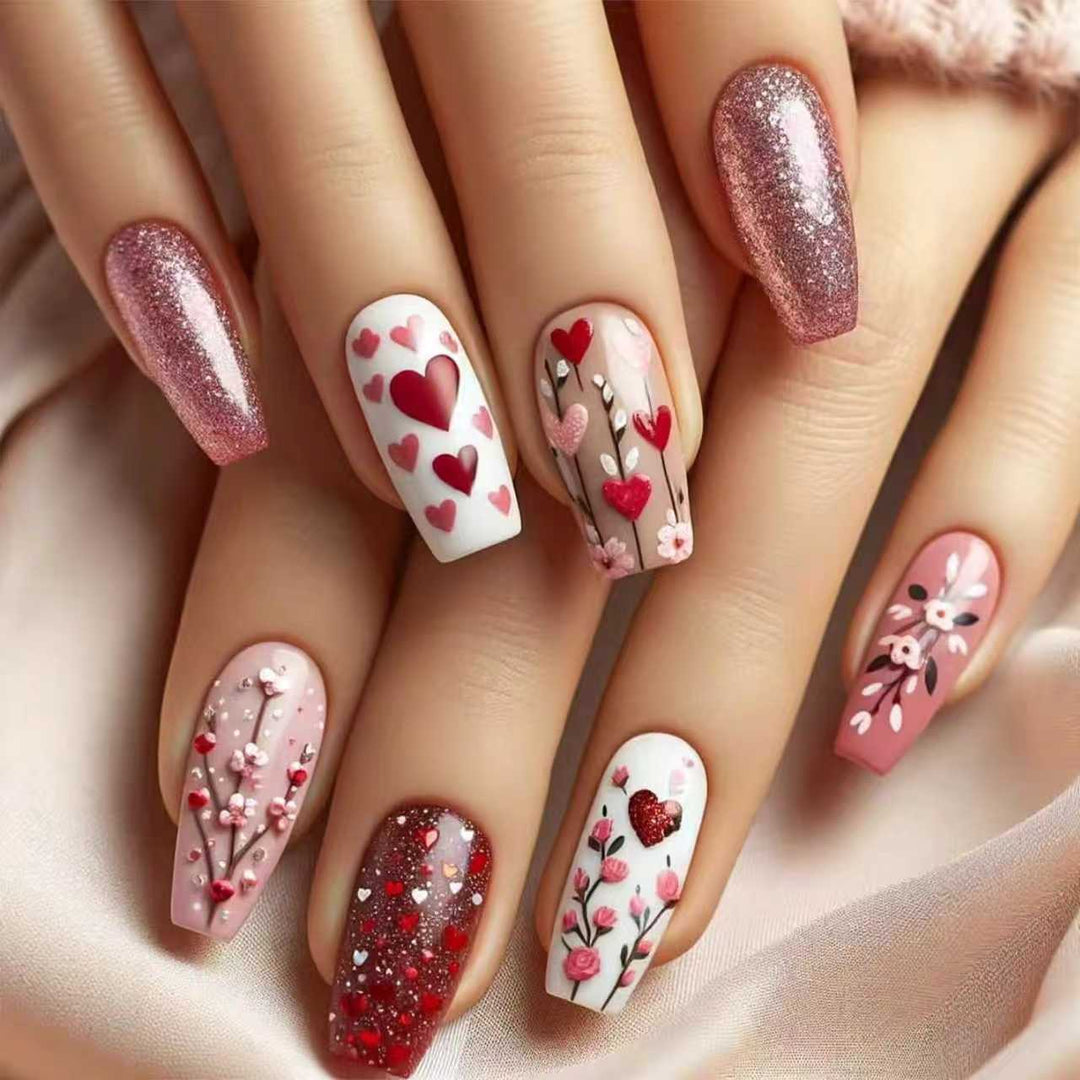 Artistic Floral Nail Art Kalsten