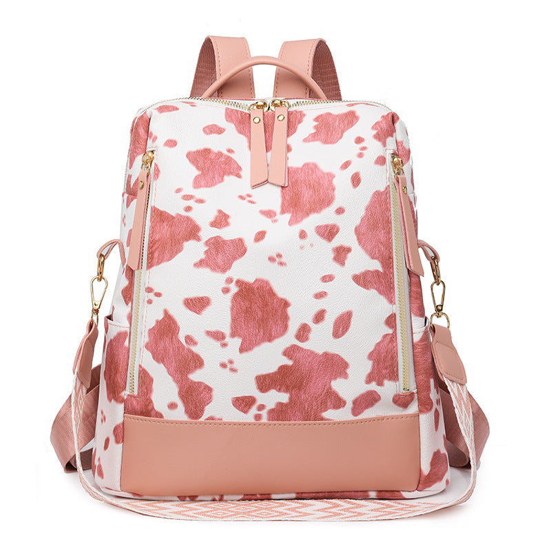 Fashionable Cow Print Backpack Kalsten