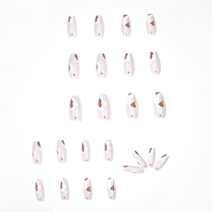 Artistic acrylic nails with trendy design Kalsten
