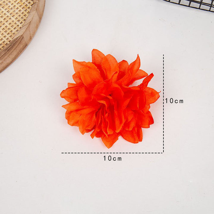 Set of delicate fabric rose hair clips for bridal and festive hairstyles
