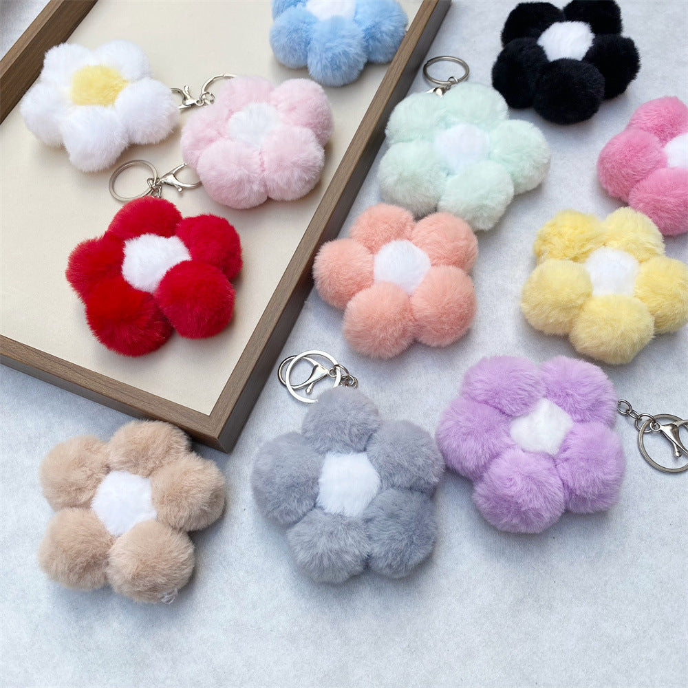 Floral Plush Keychain kalsten
