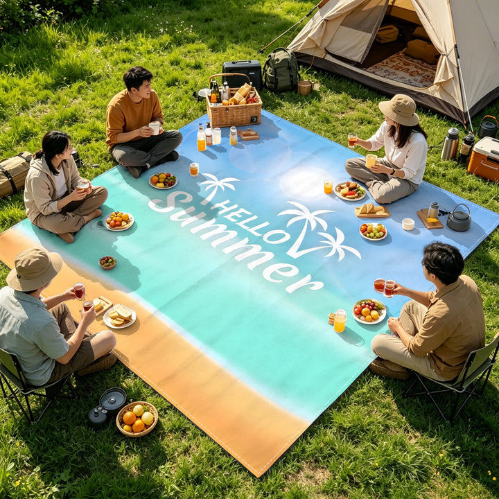 Mandala Design Beach Mat Kalsten