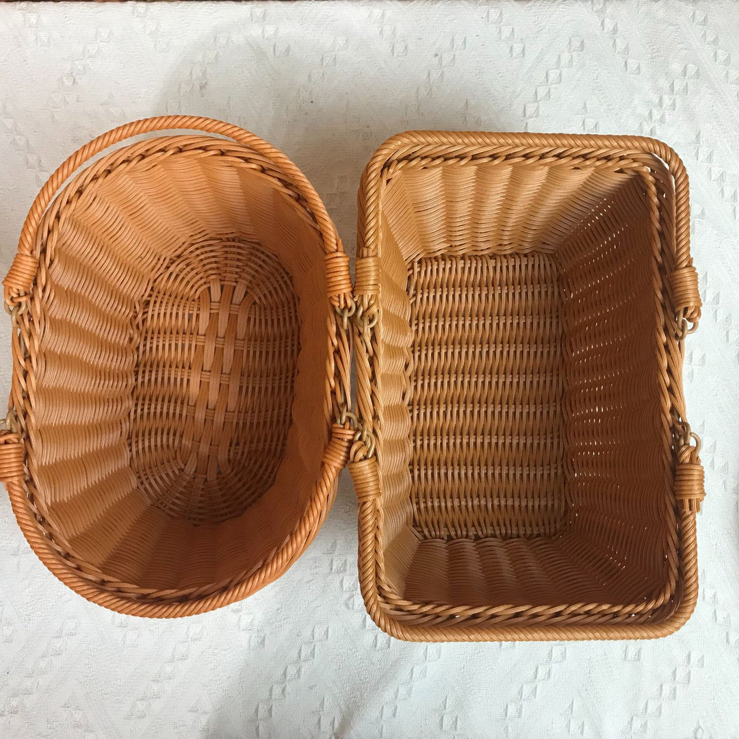 Handcrafted Rectangular Woven Storage Basket Kalsten