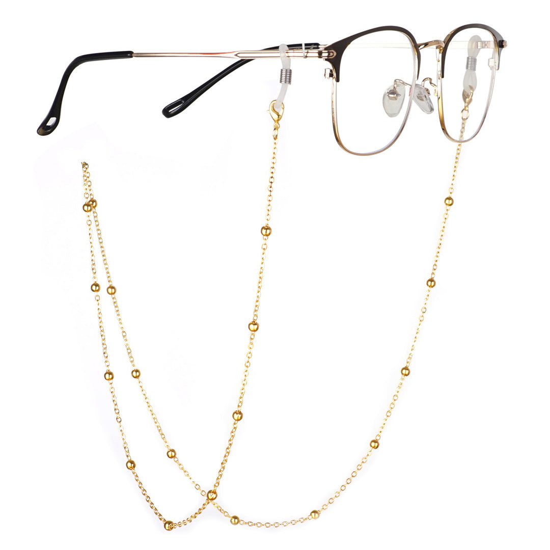 Silver Bead Decorative Eyewear Holder Chain Kalsten