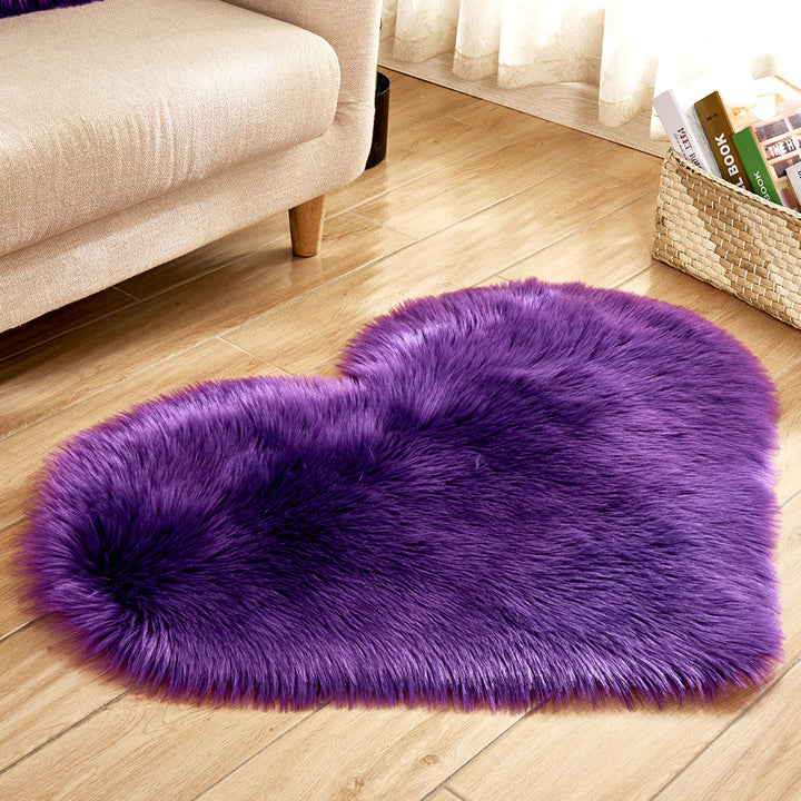 Plush Heart-Shaped Area Rug Kalsten