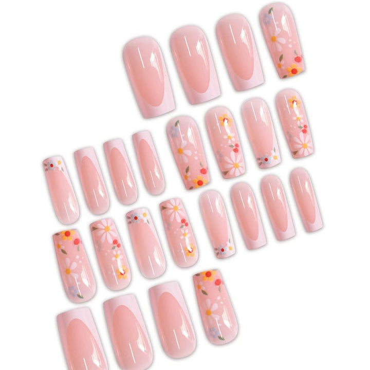 Floral Acrylic Nail Art Kalsten