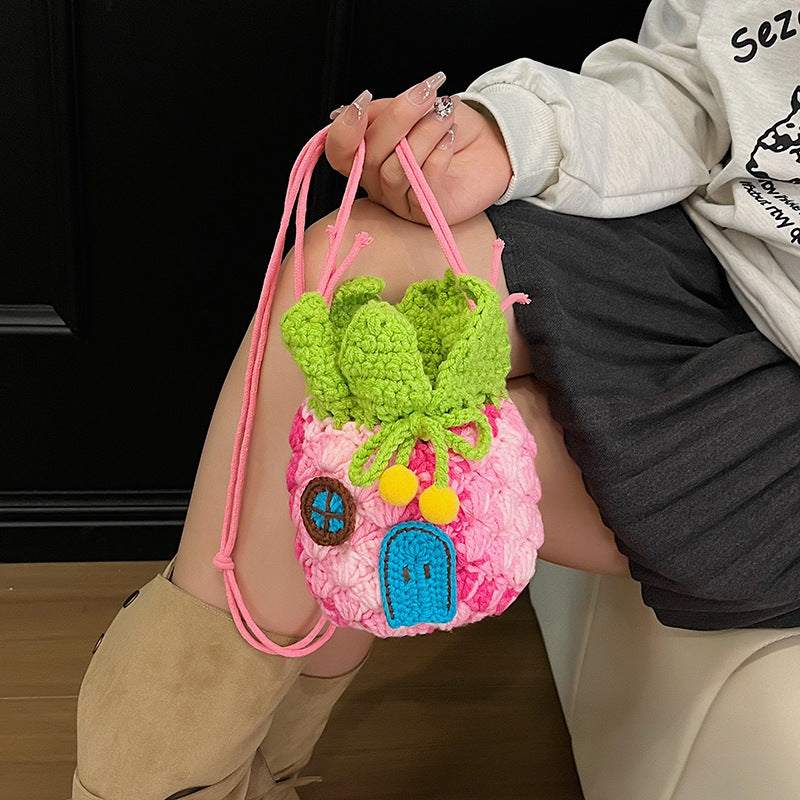 Cute Pineapple Crochet Mini Bag