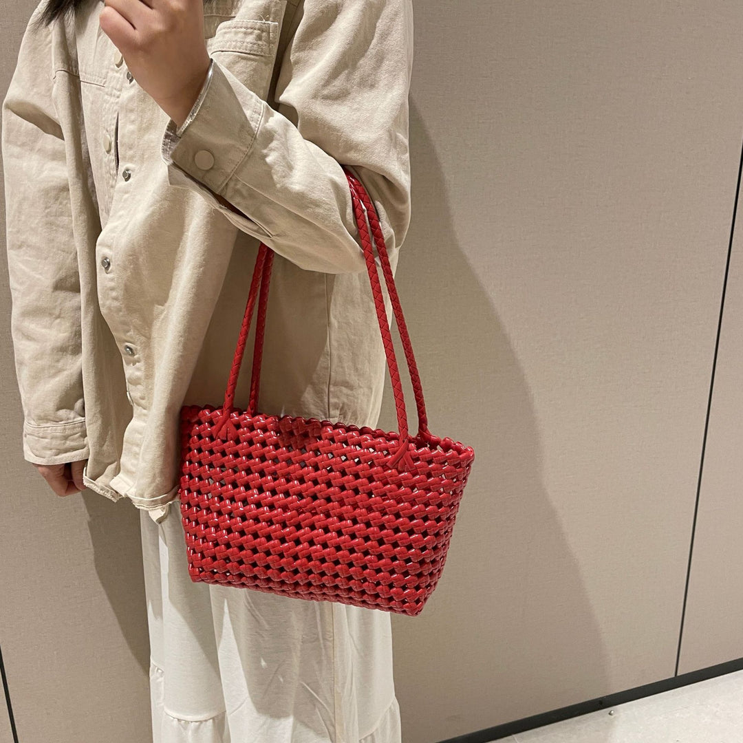Handwoven shopping bag with soft handle Kalsten
