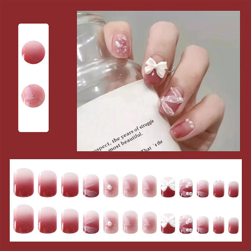 Artistic Floral Design Press-On Nail Set