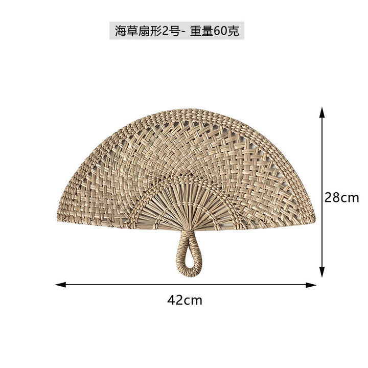 Ladies hand-woven fan made of natural material Kalsten