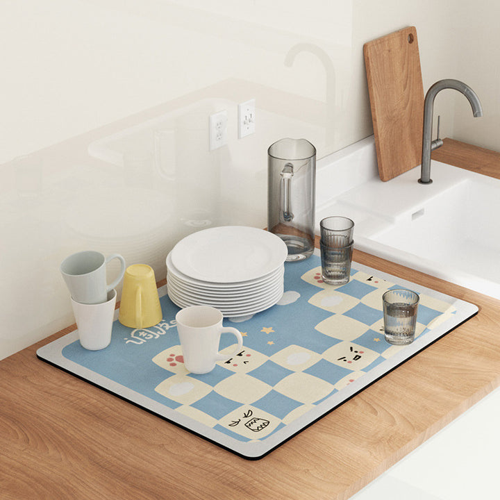 Fun-Themed Kitchen Drying Mat Kalsten