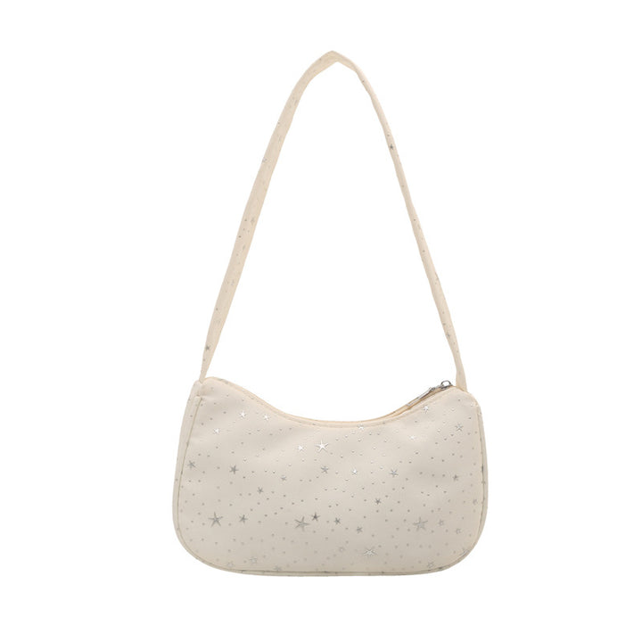 Space-Patterned Shoulder Bag