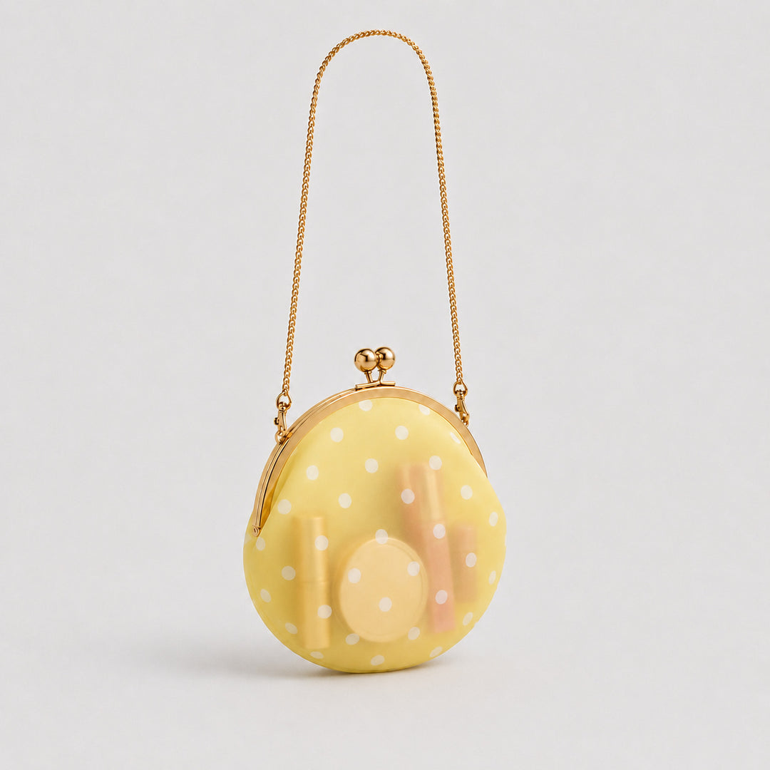 Elegant Polka Dot Clutch Handbag