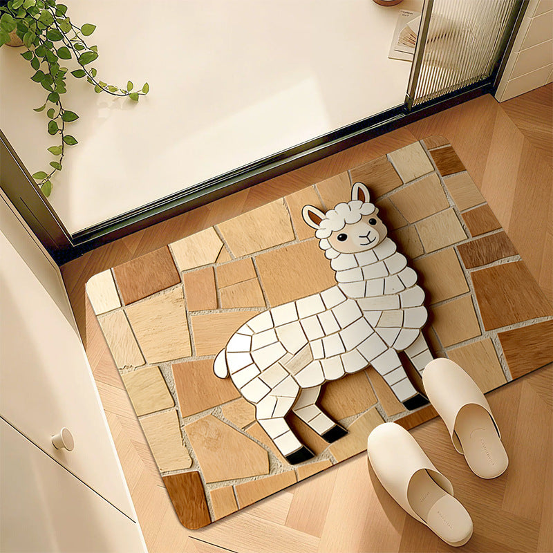 Dog-Themed Decorative Floor Mat