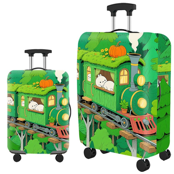 Artistic Cat-Themed Hard Shell Suitcase Kalsten
