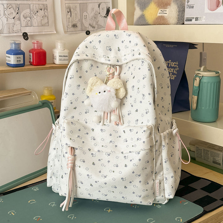 Cute Floral-Embellished Daypack Kalsten