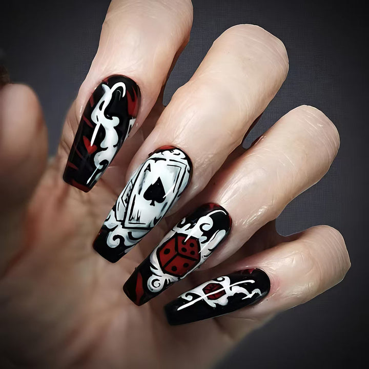Artistic Playing Card Nail Art Kalsten