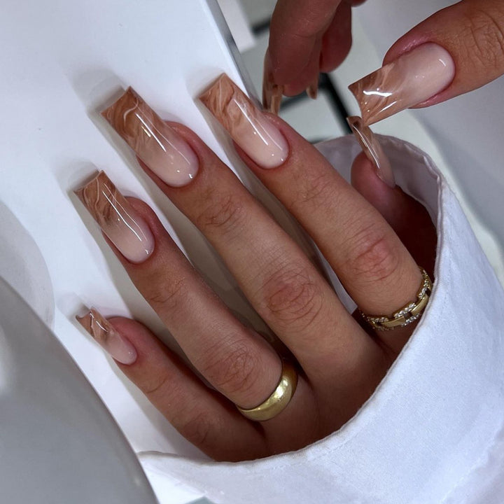 Elegant Heart-Designed Press-On Nail Tips Kalsten